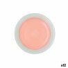 Piatto da Dolce Quid Kaleido Verde Corallo Ceramica 19 cm (12 Unità)