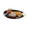 Piatto da pranzo Luminarc Friends Time Nero Vetro 30 x 26 cm Carne (12 Unità)