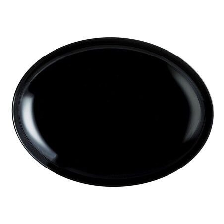 Piatto da pranzo Luminarc Friends Time Nero Vetro 30 x 26 cm Carne (12 Unità)