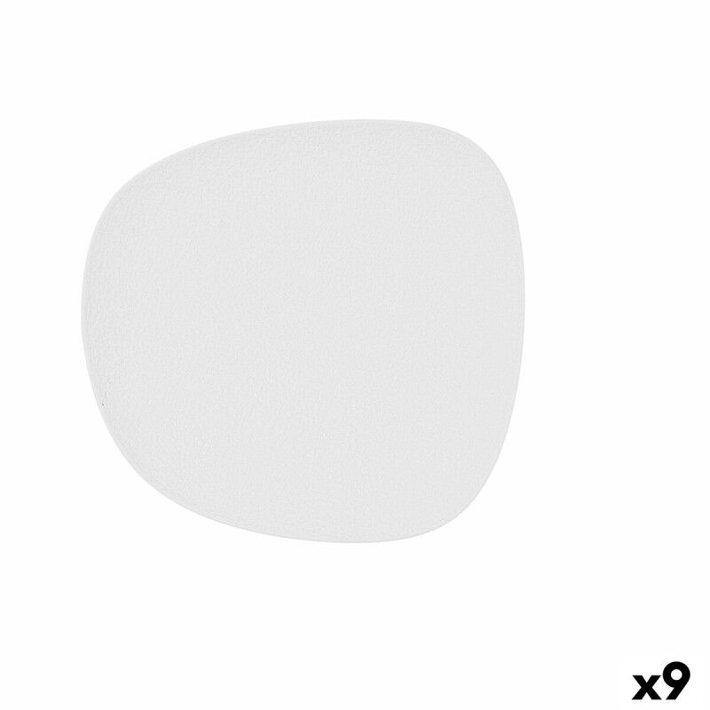 Piatto da pranzo Bidasoa Fosil Bianco Ceramica Quadrato 21,1 x 20,3 x 2,3 cm (9 Unità) Piatto da pranzo Bidasoa Fosil Bianco Ceramica Quadrato 21,1 x 20,3 x 2,3 cm (9 Unità)