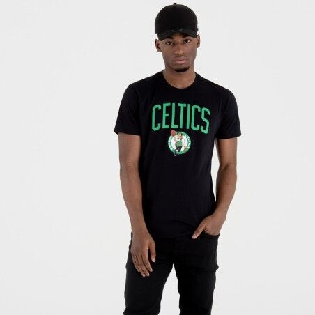 Maglia a Maniche Corte Uomo New Era NOS NBA BOSCEL 60505459  Nero