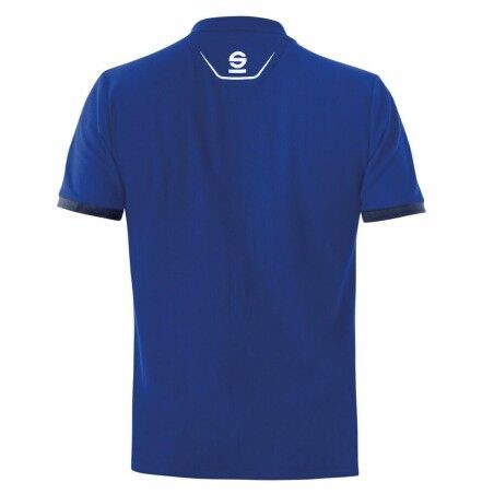 Polo a Maniche Corte Uomo Sparco TECH STRETCH Azzurro