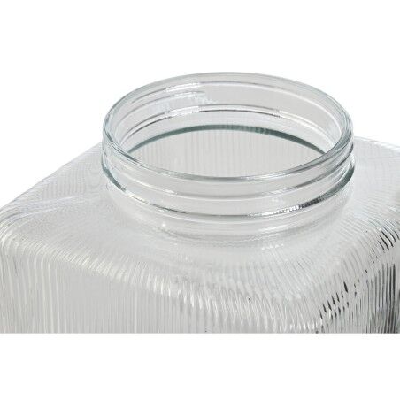 Dispenser di Acqua Home ESPRIT Trasparente Metallo Silicone Cristallo ABS 3,5 L 19 x 25 x 16 cm