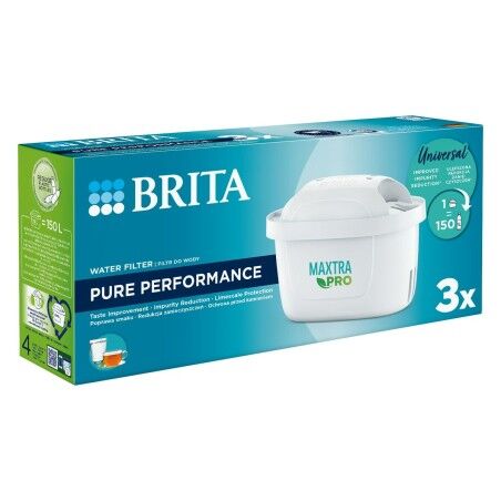 Filtro per brocca filtrante Brita MX+ Pro Pure Performance 3 Pezzi (3 Unità)