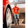 Maglia a Maniche Corte Uomo RADIKAL YOU NEVER RUN ALONE Rosso XL
