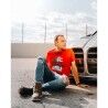 Maglia a Maniche Corte Uomo RADIKAL YOU NEVER RUN ALONE Rosso XL