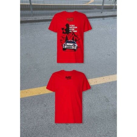Maglia a Maniche Corte Uomo RADIKAL YOU NEVER RUN ALONE Rosso XXXL