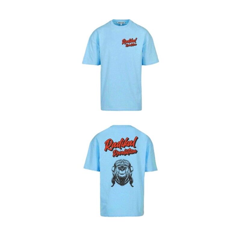 Maglia a Maniche Corte Uomo RADIKAL Bear Blu cielo M Maglia a Maniche Corte Uomo RADIKAL Bear Blu cielo M