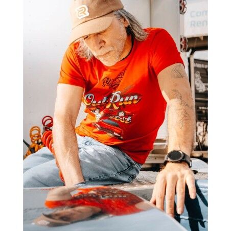 Maglia a Maniche Corte Uomo RADIKAL OUT RUN Rosso XL
