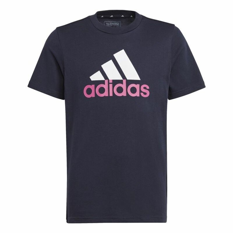 Maglia a Maniche Corte per Bambini Adidas Essentials Blu scuro Maglia a Maniche Corte per Bambini Adidas Essentials Blu scuro