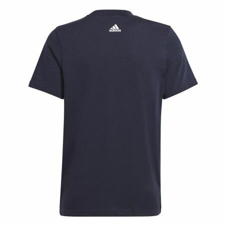 Maglia a Maniche Corte per Bambini Adidas Essentials Blu scuro