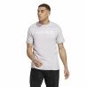 Maglia a Maniche Corte Uomo Adidas Essentials Lilla