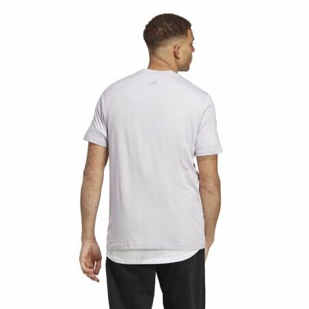 Maglia a Maniche Corte Uomo Adidas Essentials Lilla