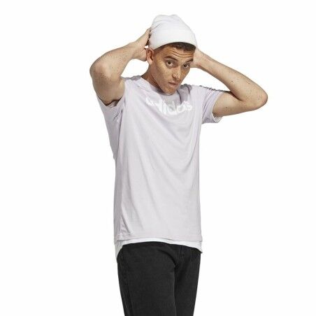 Maglia a Maniche Corte Uomo Adidas Essentials Lilla