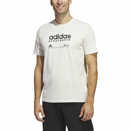 Maglia a Maniche Corte Uomo Adidas Lounge Bianco