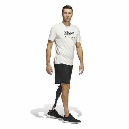 Maglia a Maniche Corte Uomo Adidas Lounge Bianco