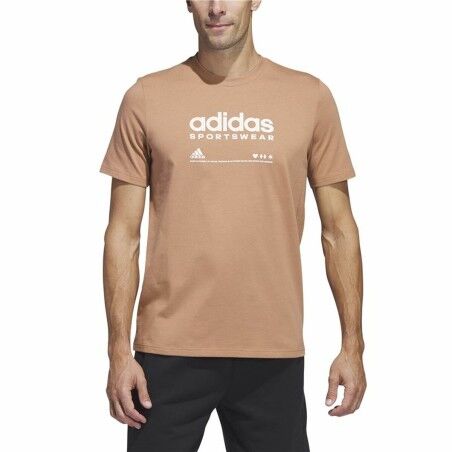 Maglia a Maniche Corte Uomo Adidas Lounge Marrone