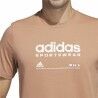 Maglia a Maniche Corte Uomo Adidas Lounge Marrone