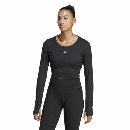 Maglia a Maniche Lunghe Donna Adidas Studio Nero