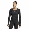 Maglia a Maniche Lunghe Donna Adidas Studio Nero