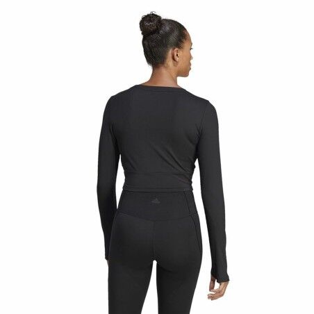 Maglia a Maniche Lunghe Donna Adidas Studio Nero