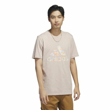 Maglia a Maniche Corte Uomo Adidas Beige Mimetico