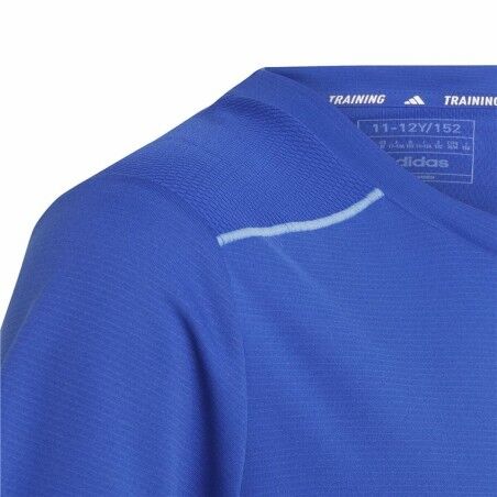 Maglia a Maniche Corte per Bambini Adidas Aeroready Azzurro