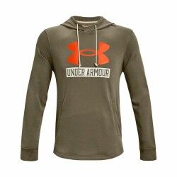 Felpa con Cappuccio Uomo Under Armour  Hoodie  Cachi