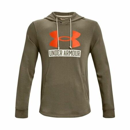 Felpa con Cappuccio Uomo Under Armour  Hoodie  Cachi
