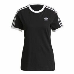 Maglia a Maniche Corte Donna Adidas 3 stripes Nero