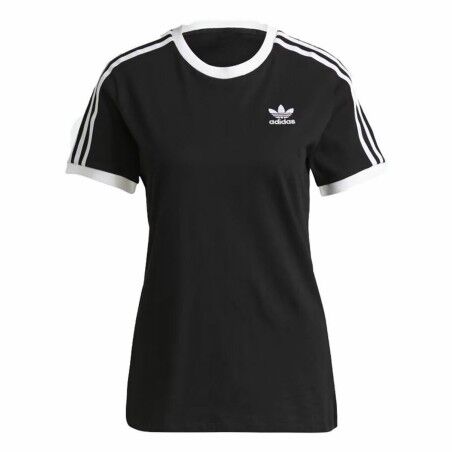 Maglia a Maniche Corte Donna Adidas 3 stripes Nero