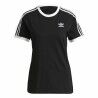Maglia a Maniche Corte Donna Adidas 3 stripes Nero