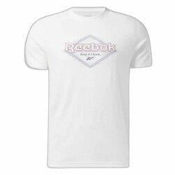 Maglia a Maniche Corte Uomo Reebok Graphic Series Bianco