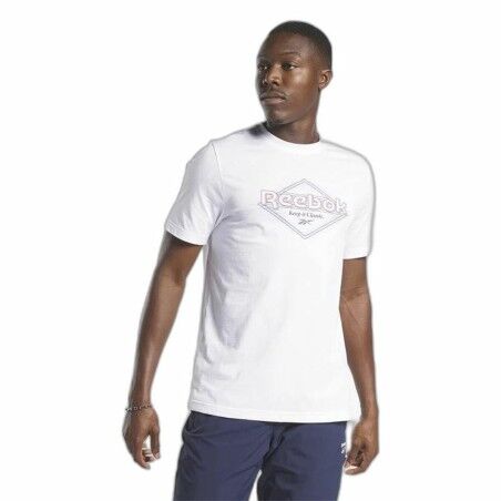 Maglia a Maniche Corte Uomo Reebok Graphic Series Bianco