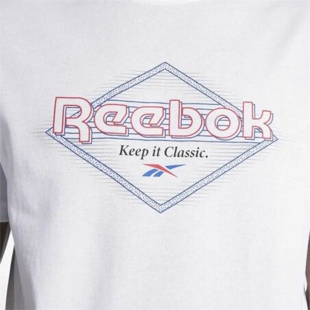 Maglia a Maniche Corte Uomo Reebok Graphic Series Bianco