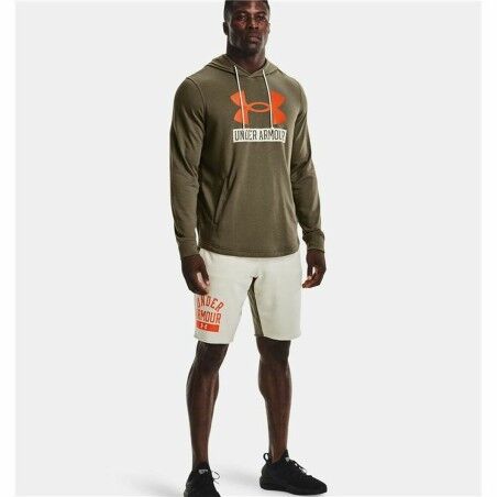 Felpa con Cappuccio Uomo Under Armour  Hoodie  Cachi