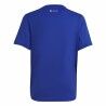 Maglia a Maniche Corte per Bambini Adidas Icons Aeroready Azzurro