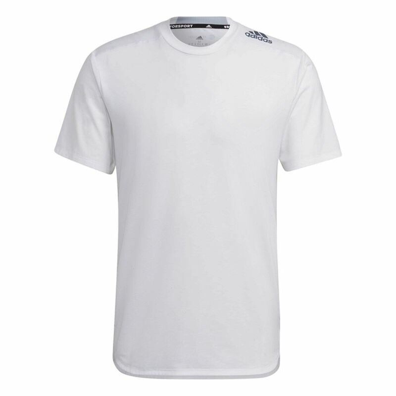 Maglia a Maniche Corte Uomo Adidas D4T Bianco Maglia a Maniche Corte Uomo Adidas D4T Bianco