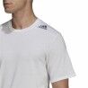 Maglia a Maniche Corte Uomo Adidas D4T Bianco