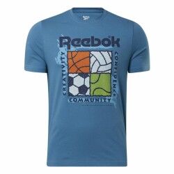 Maglia a Maniche Corte Uomo Reebok GS Rec Center Azzurro