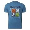Maglia a Maniche Corte Uomo Reebok GS Rec Center Azzurro