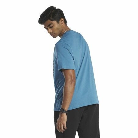 Maglia a Maniche Corte Uomo Reebok GS Rec Center Azzurro