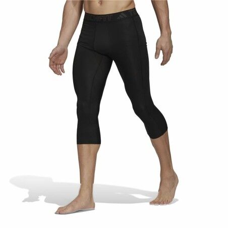 Leggings Sportivi da Uomo Adidas Tech fit 7/8 Nero