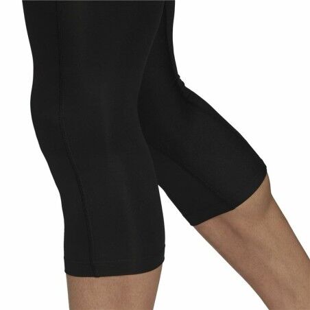 Leggings Sportivi da Uomo Adidas Tech fit 7/8 Nero