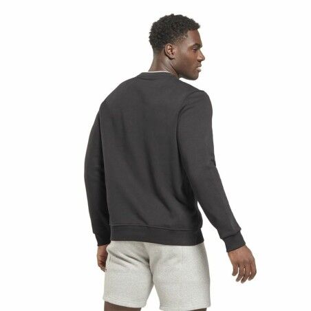 Felpa con Cappuccio Uomo Reebok RI Arch Logo Vector Bianco Nero