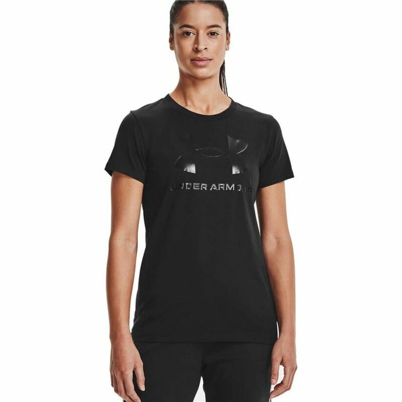 Maglia a Maniche Corte Donna Under Armour Sportstyle Nero Maglia a Maniche Corte Donna Under Armour Sportstyle Nero