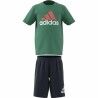 Completo Sportivo per Bambini Adidas Verde scuro