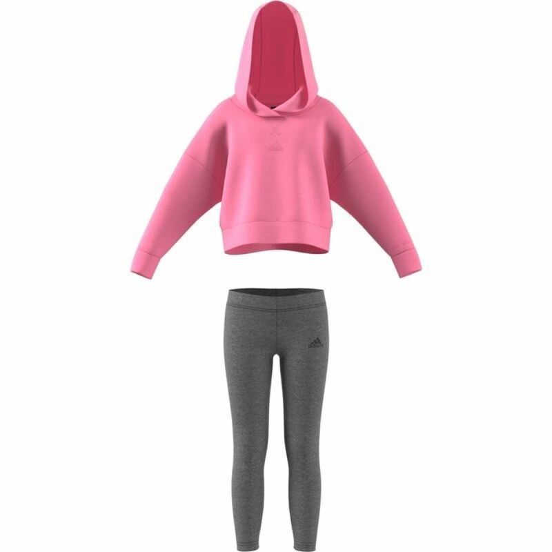 Completo Sportivo per Bambini Adidas Fleece Rosa chiaro Completo Sportivo per Bambini Adidas Fleece Rosa chiaro