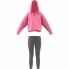 Completo Sportivo per Bambini Adidas Fleece Rosa chiaro