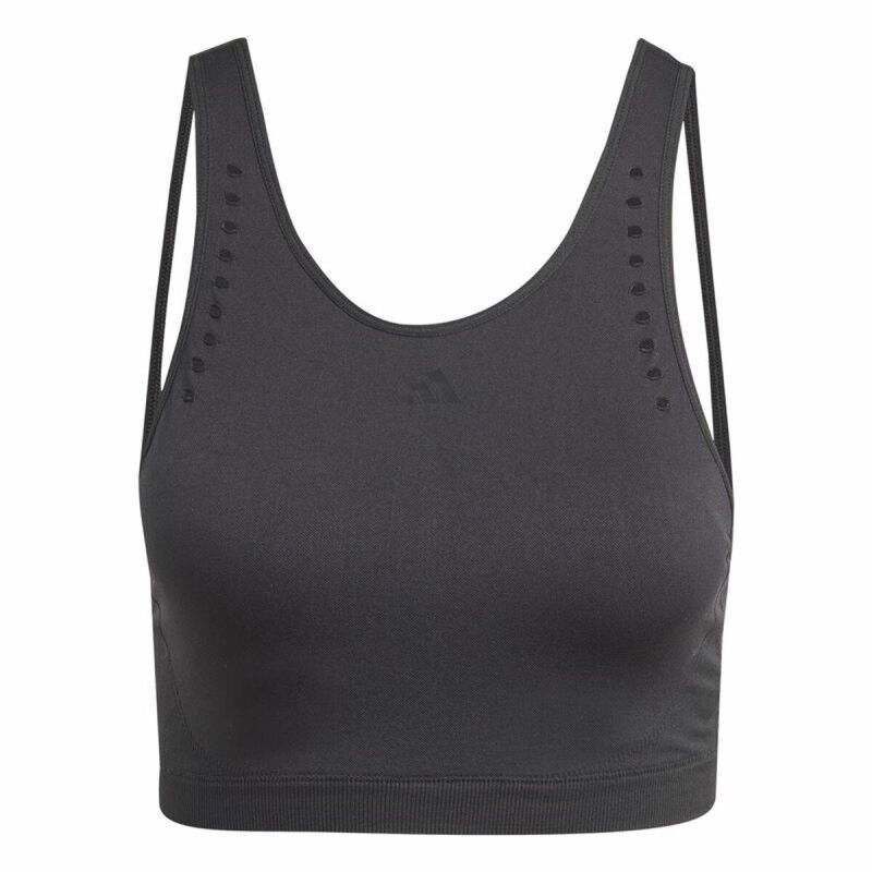 Reggiseno Sportivo Adidas Aeroknit Nero Reggiseno Sportivo Adidas Aeroknit Nero